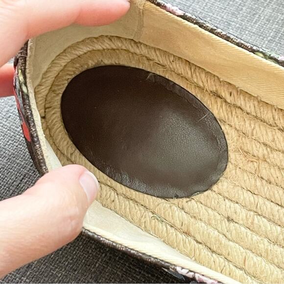 Michael Kors Floral Espadrilles - Brown and Multicolor Flats women size 8.5 - Picture 4 of 7